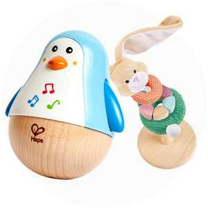 Бебешки дървени играчки