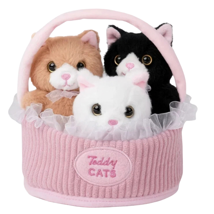 Плюшена кошничка с Котета