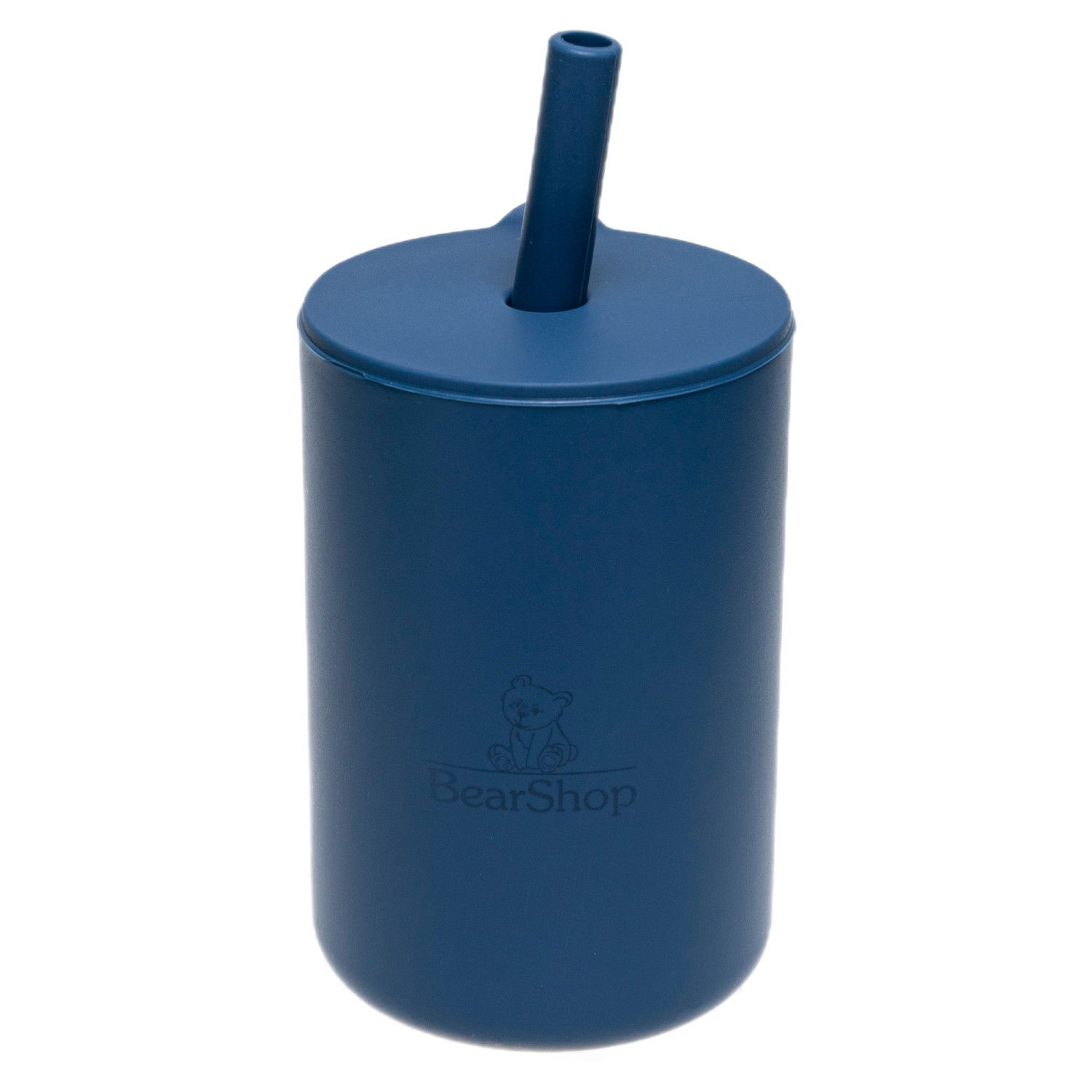 Силиконова чаша със сламка