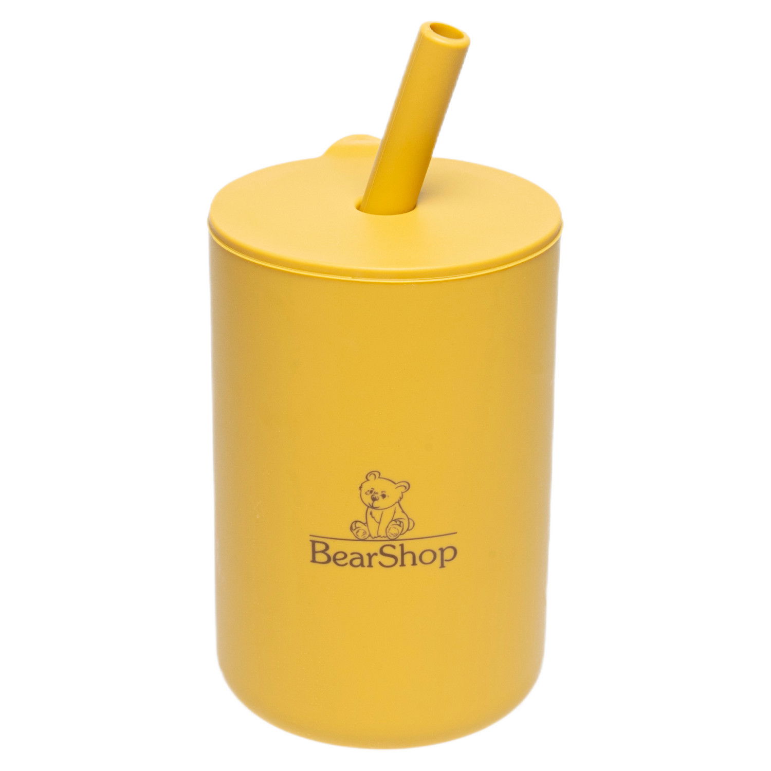 Силиконова чаша със сламка