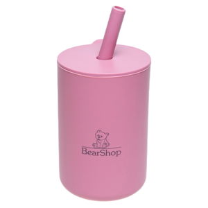 Силиконова чаша със сламка