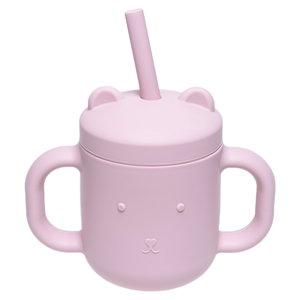 Силиконова чаша със сламка