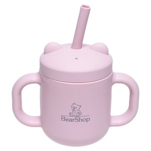 Силиконова чаша със сламка