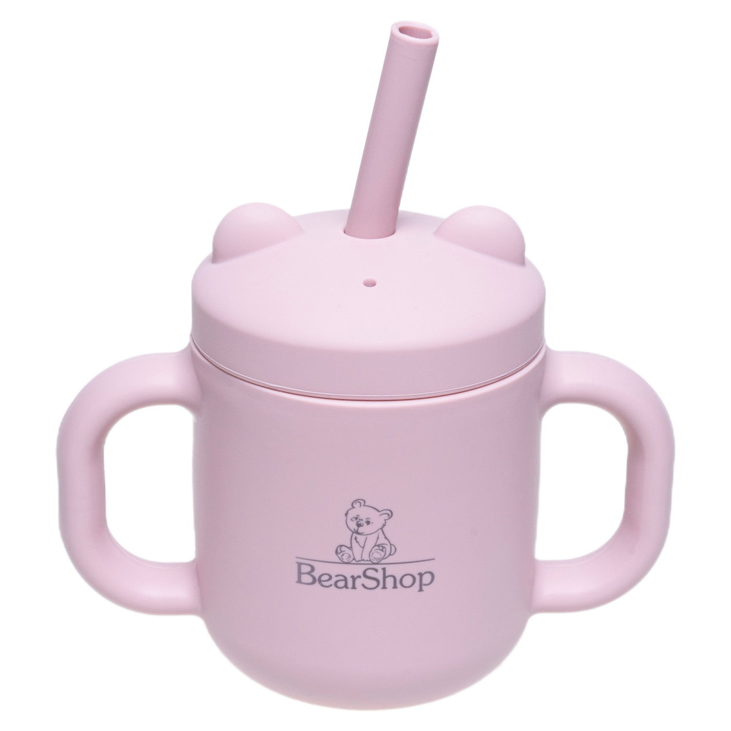 Силиконова чаша със сламка