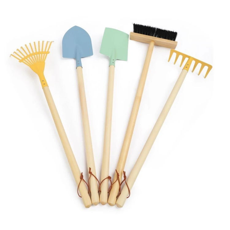 Детски градински инструменти с дълги дръжки, 5 части