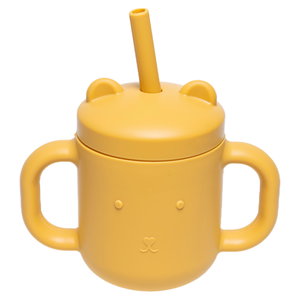 Силиконова чаша със сламка