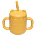 Силиконова чаша със сламка