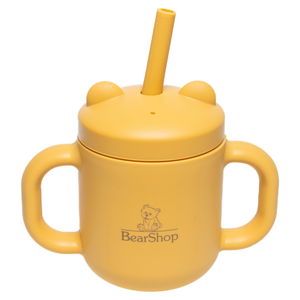 Силиконова чаша със сламка