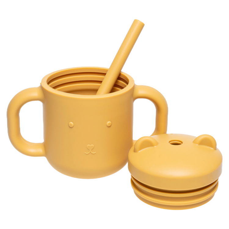 Силиконова чаша със сламка