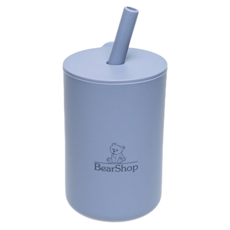 Силиконова чаша със сламка