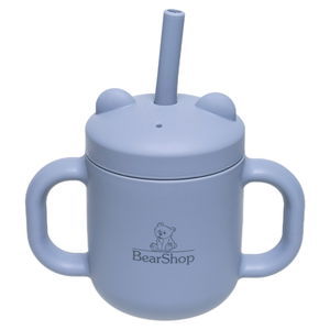 Силиконова чаша със сламка