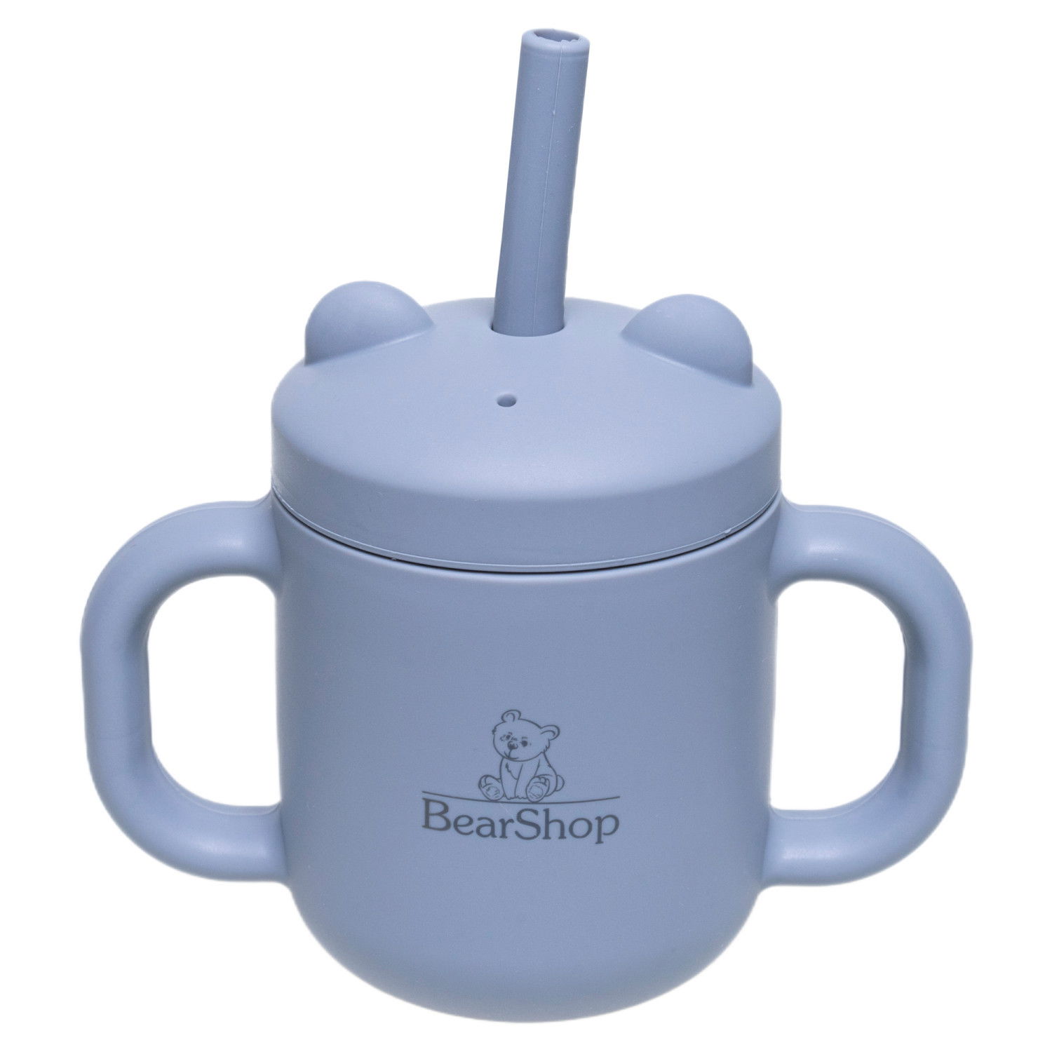 Силиконова чаша със сламка