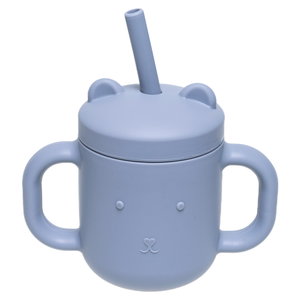 Силиконова чаша със сламка