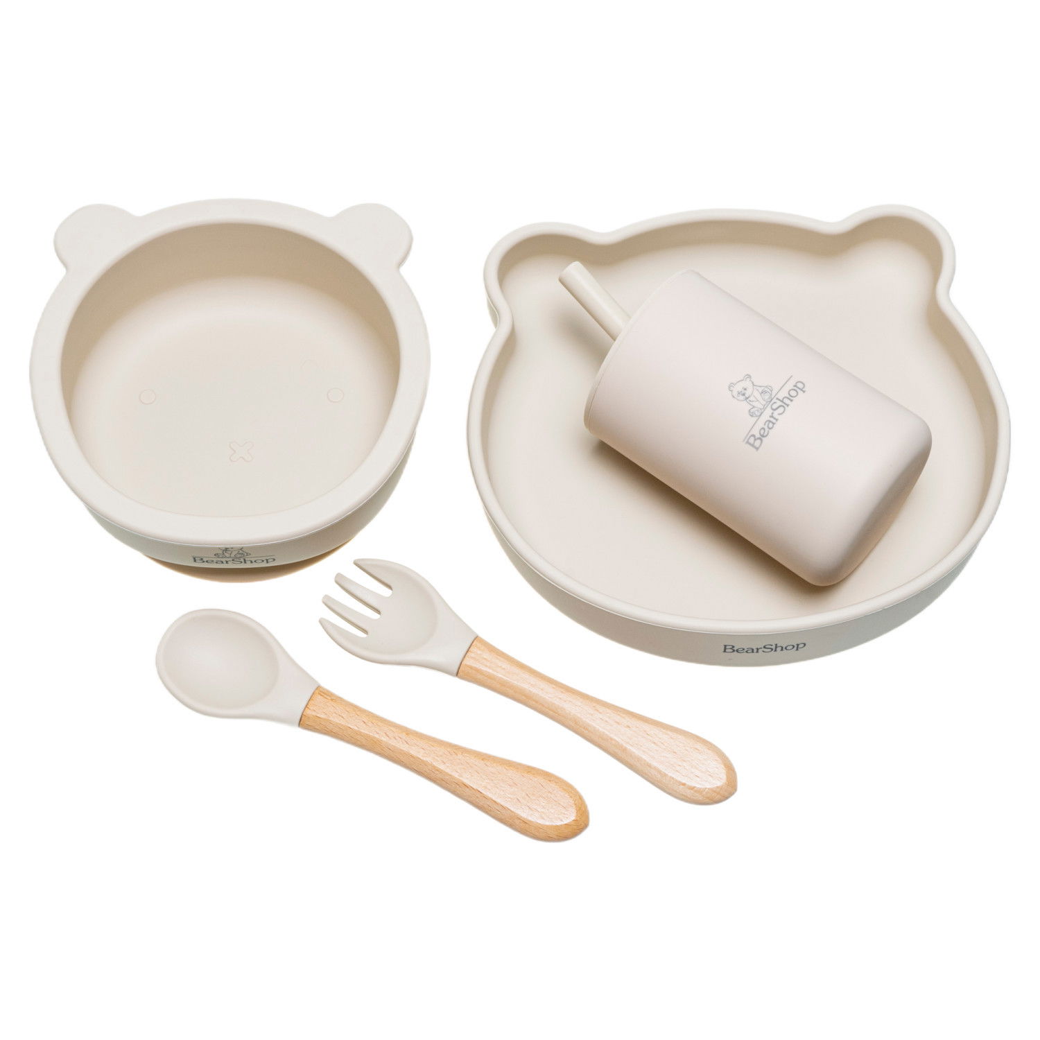 Силиконов комплект за хранене 5 части