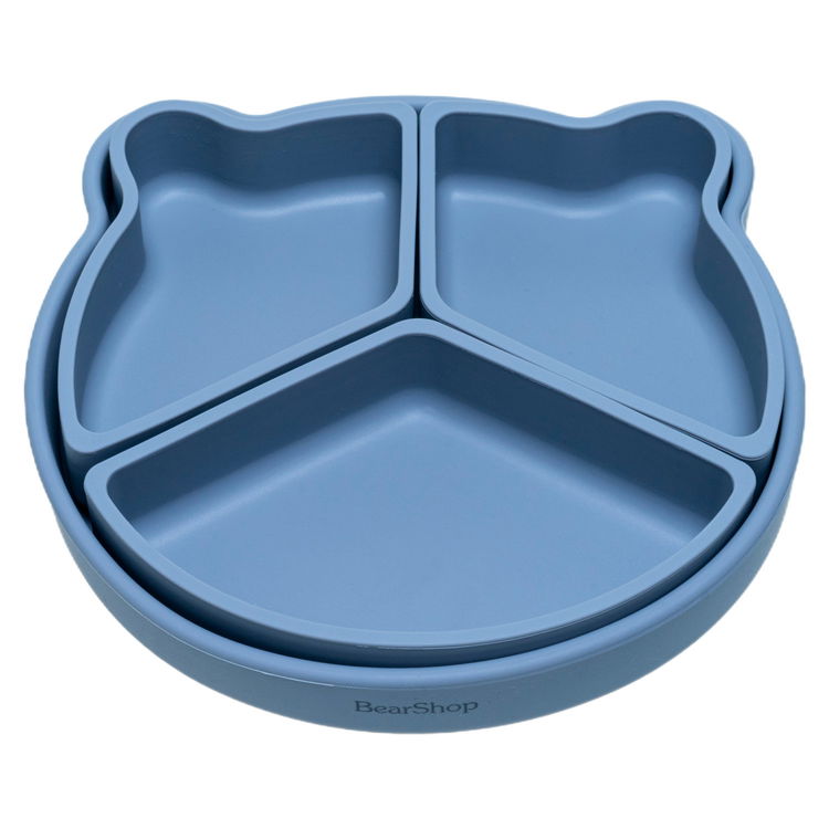 Силиконова чиния с разделения и вакуум