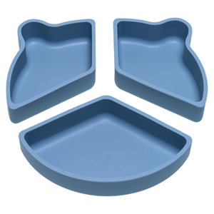 Силиконова чиния с разделения и вакуум