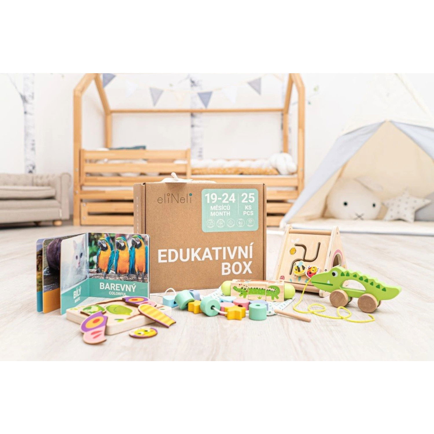 Образователна кутия Монтесори 19-24 месеца