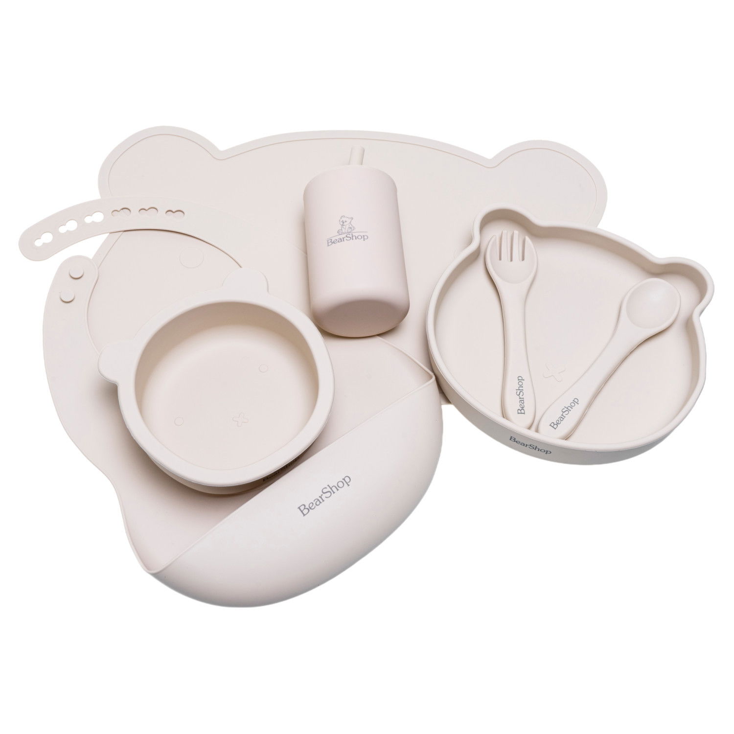 Силиконов комплект за хранене 7 части