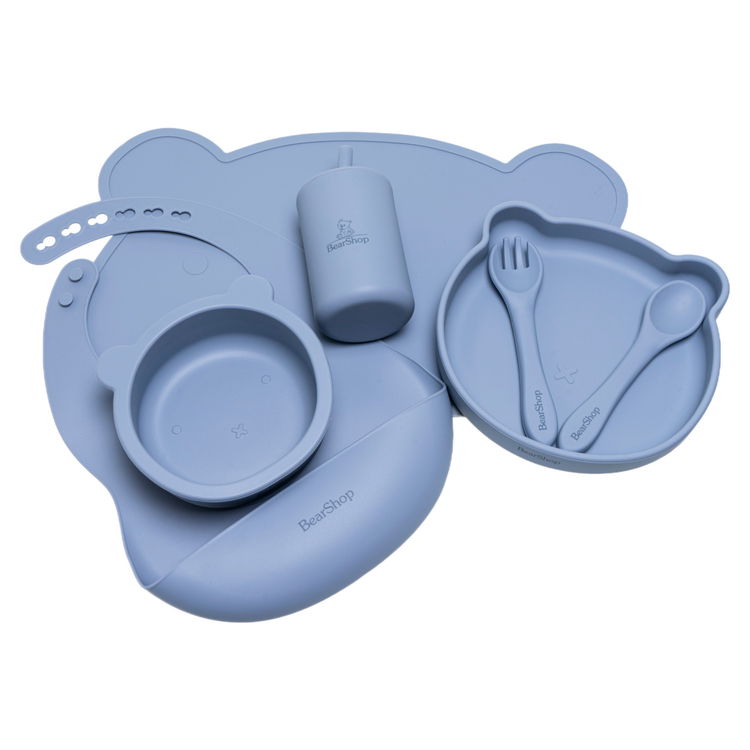 Силиконов комплект за хранене 7 части