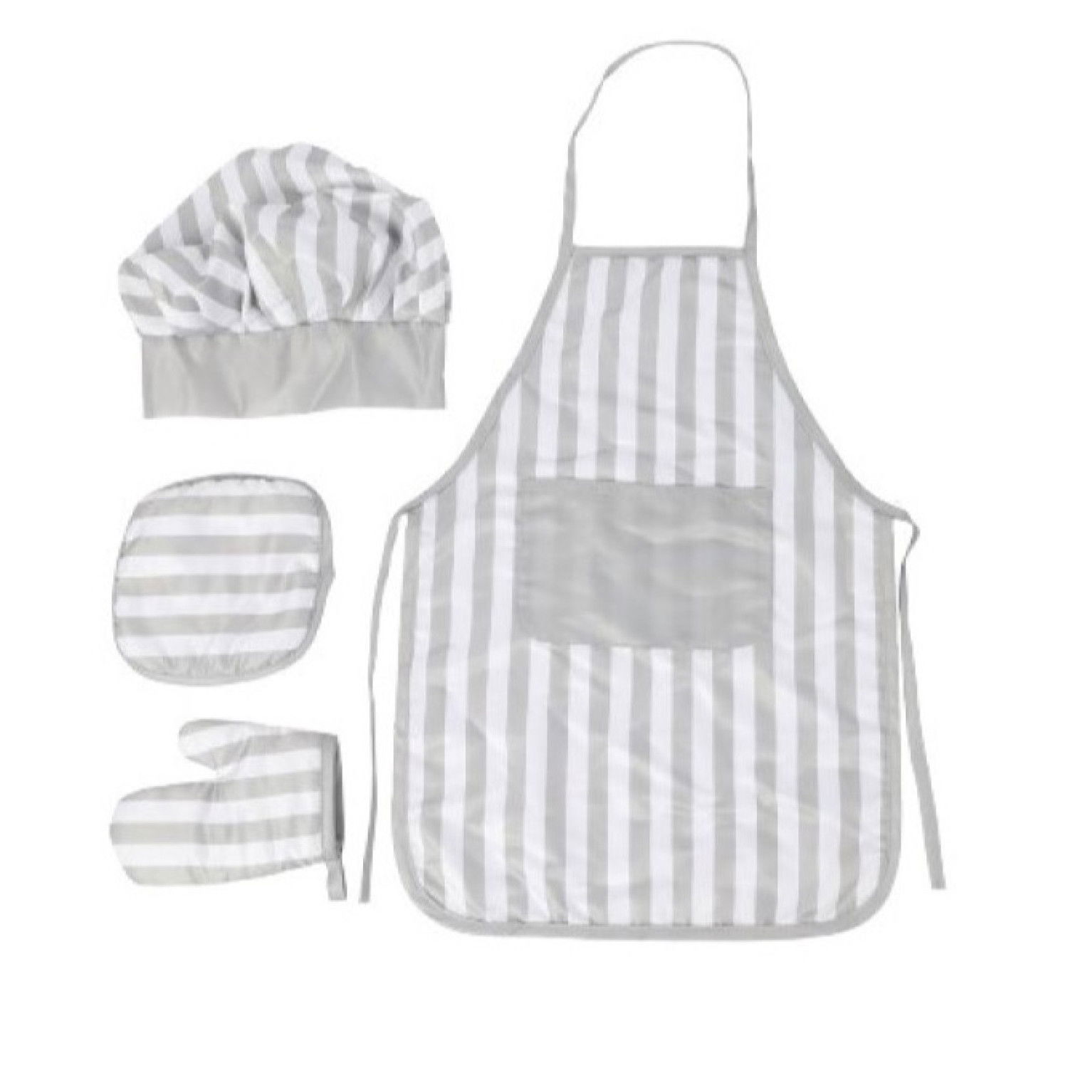 Детска дървена кухня с аксесоари Класик + комплект за готвач