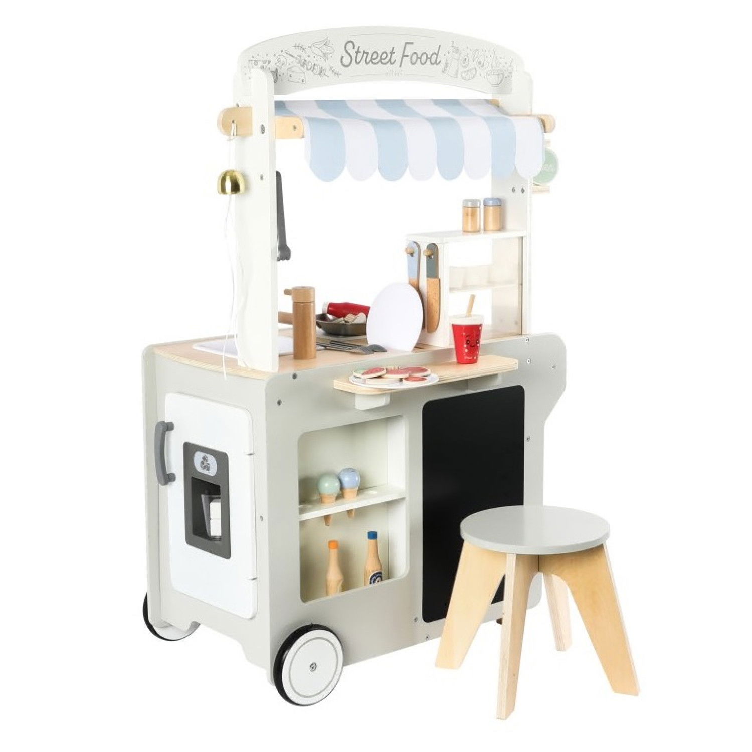 Детски дървен мобилен магазин