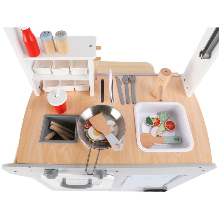 Детски дървен мобилен магазин