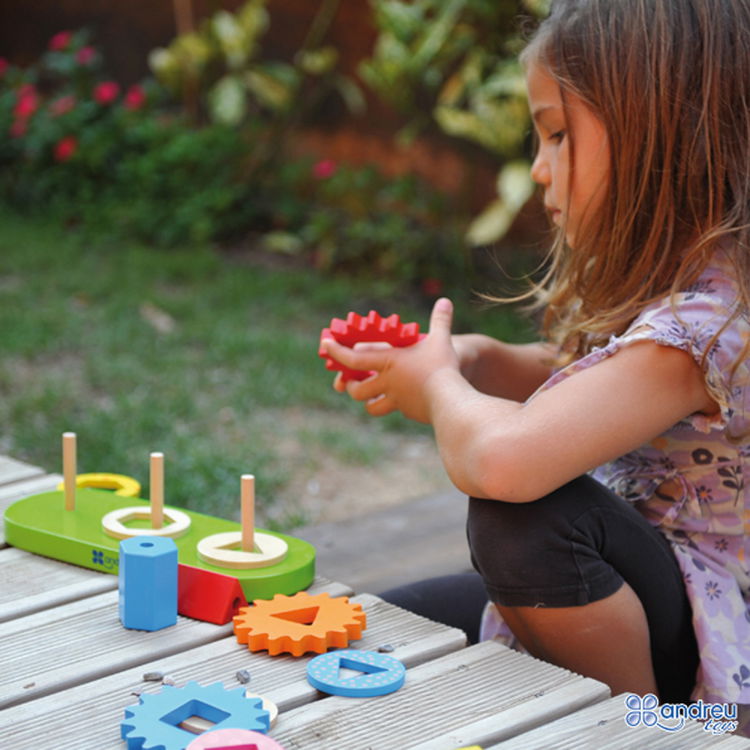 Дървена низанка - Форми със зъбни колела