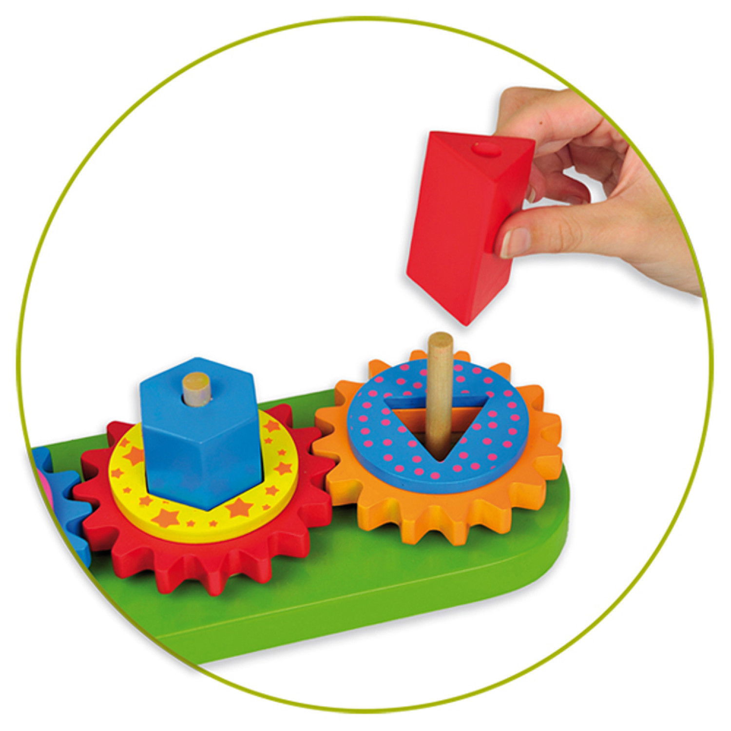 Дървена низанка - Форми със зъбни колела