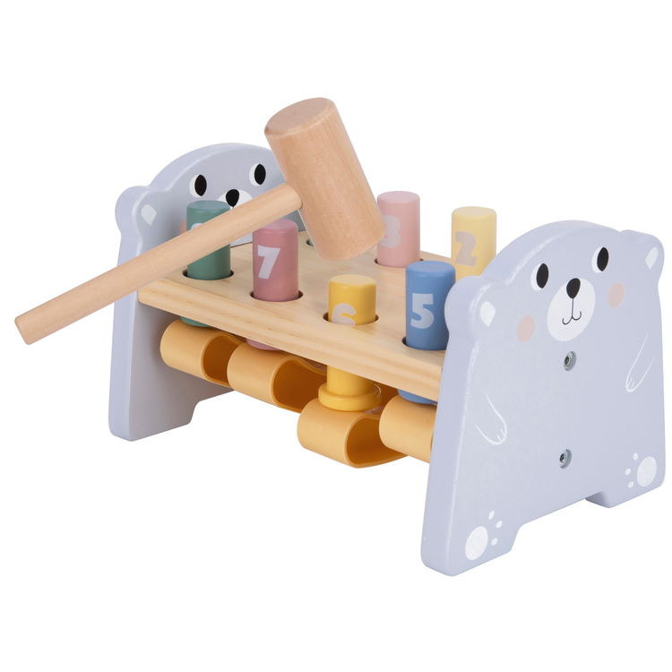 Обучително Мече с чук и цифри