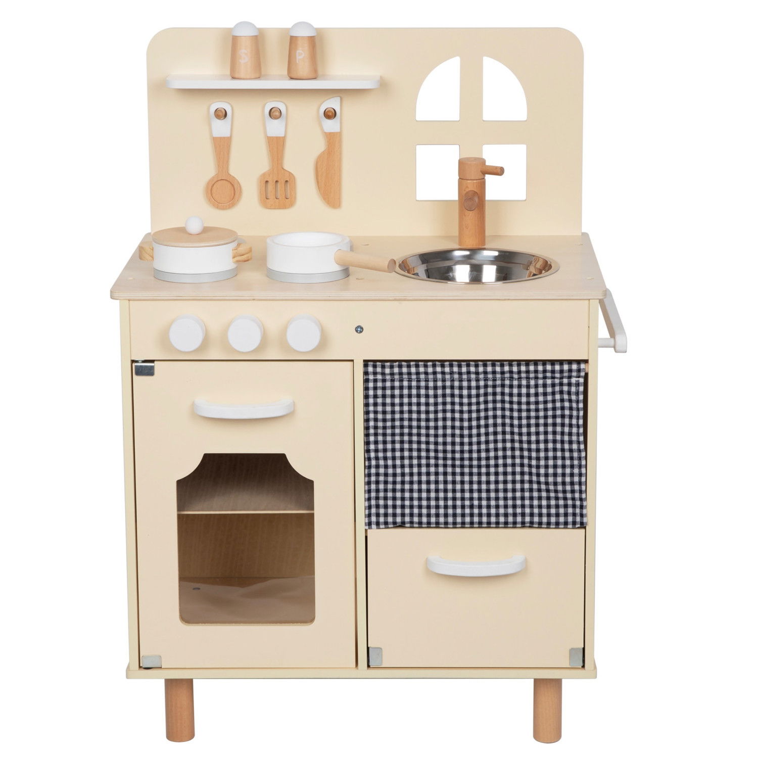 Детска дървена кухня с аксесоари Прованс
