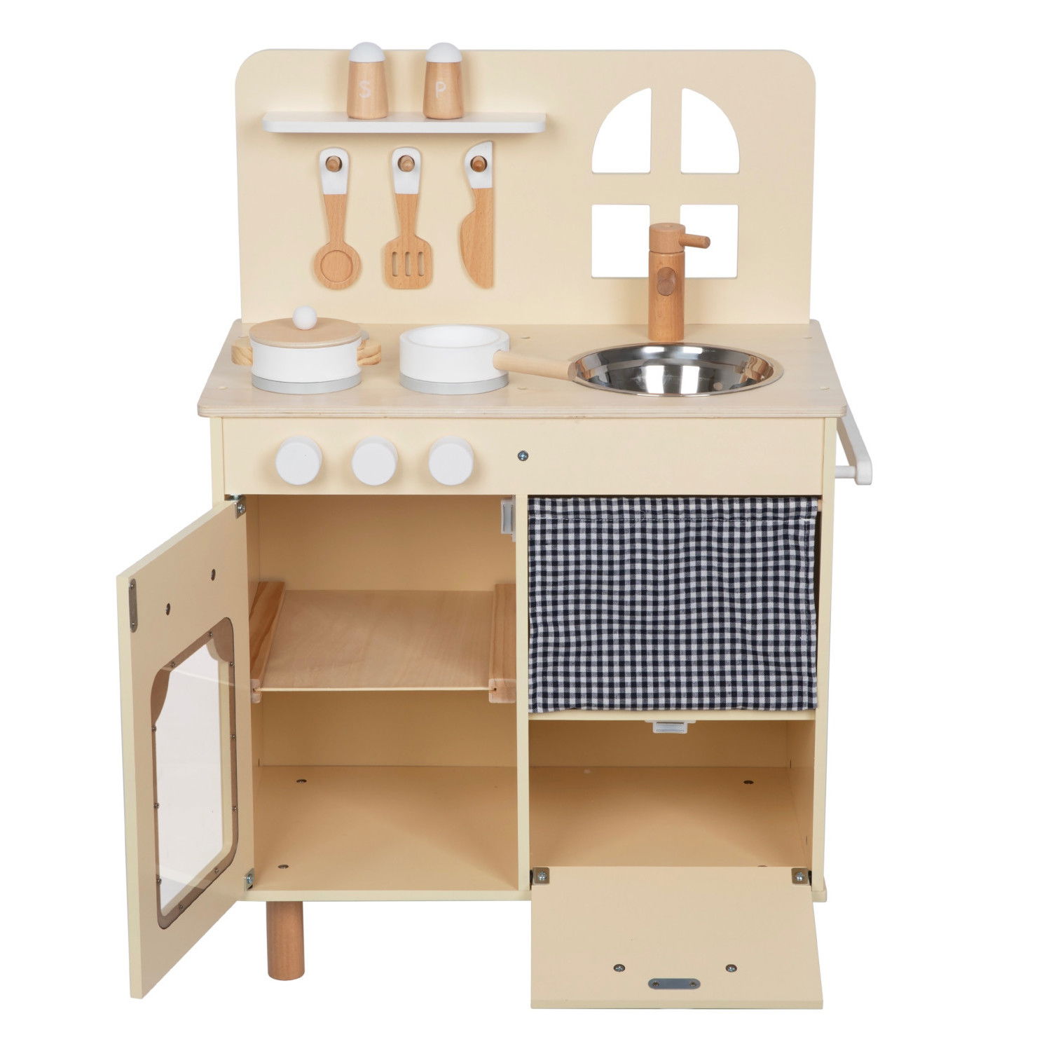 Детска дървена кухня с аксесоари Прованс