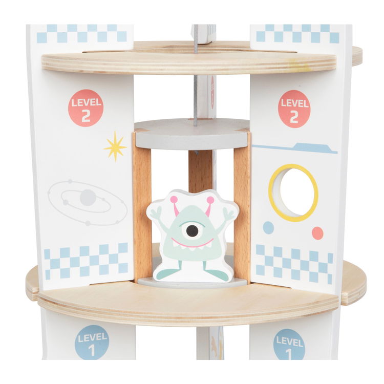 Дървена ракета с асансьор и аксесоари