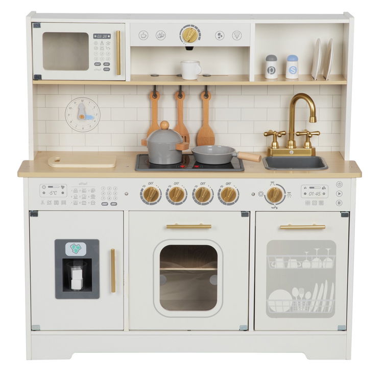 Детска дървена кухня с аксесоари Deluxe