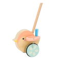 Дървена играчка за бутане Птичка
