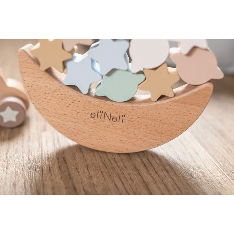 Комплект дървени играчки за баланс и редене