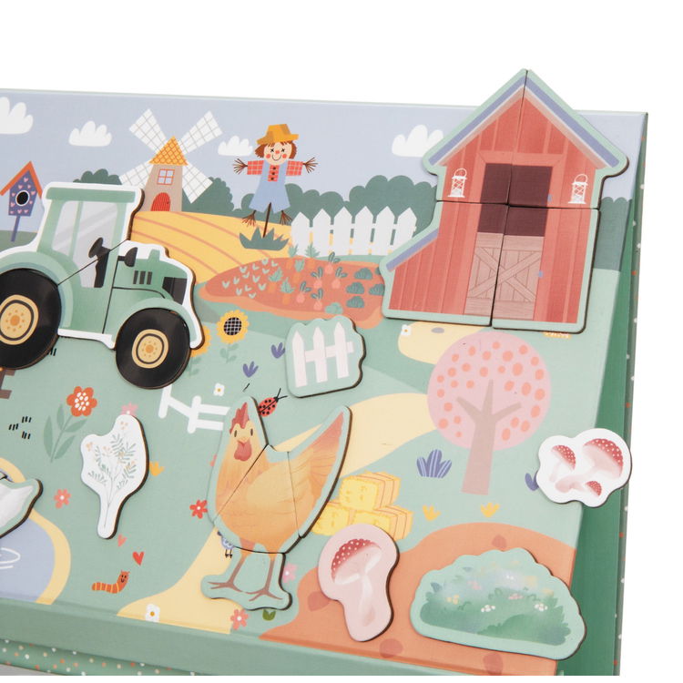 Магнитна игра - пъзел 2в1 Ферма