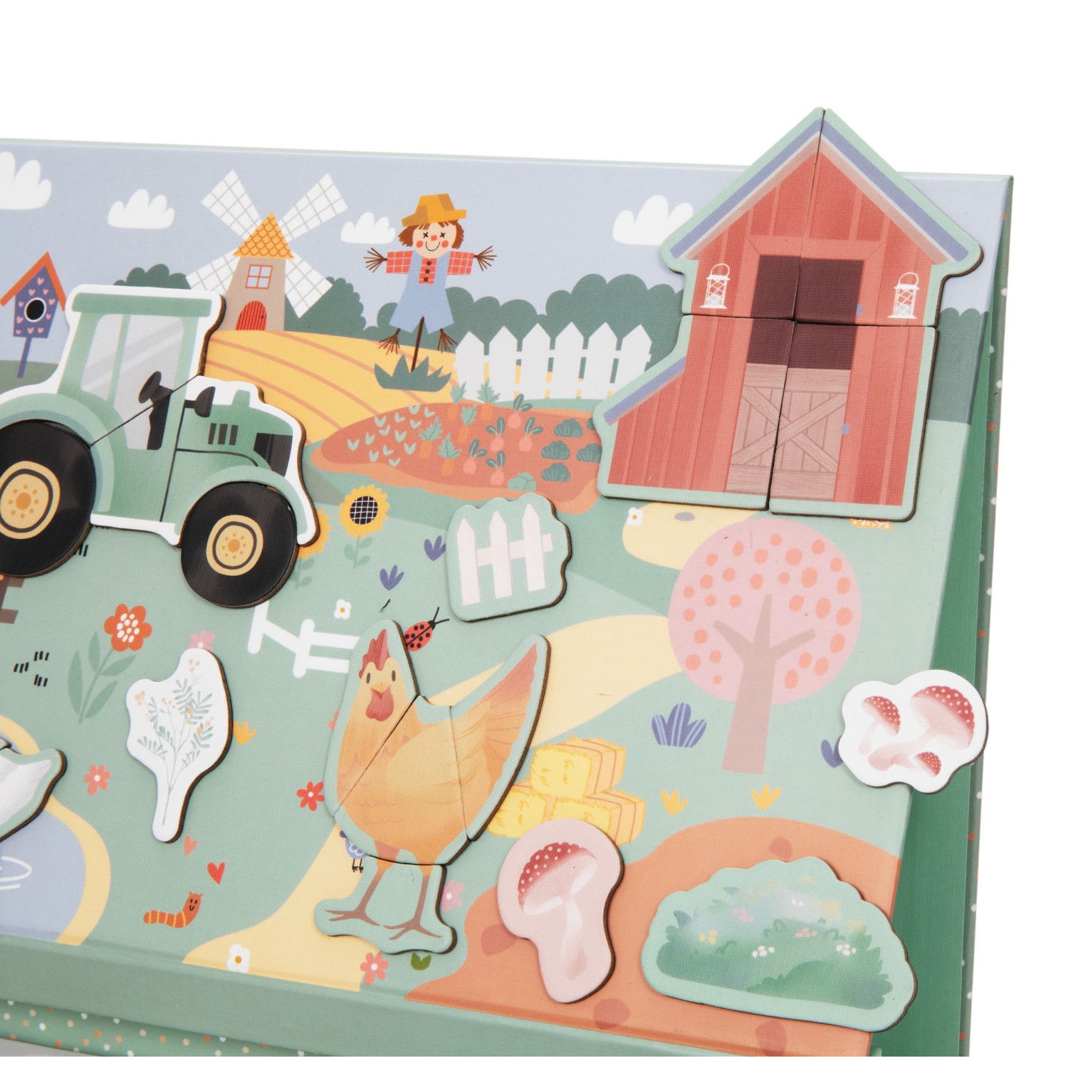 Магнитна игра - пъзел 2в1 Ферма