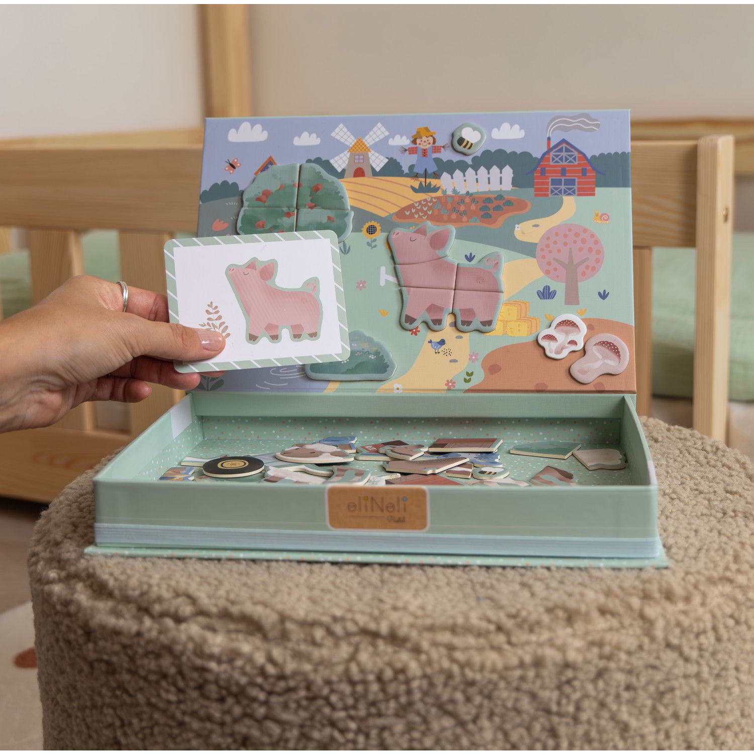 Магнитна игра - пъзел 2в1 Ферма