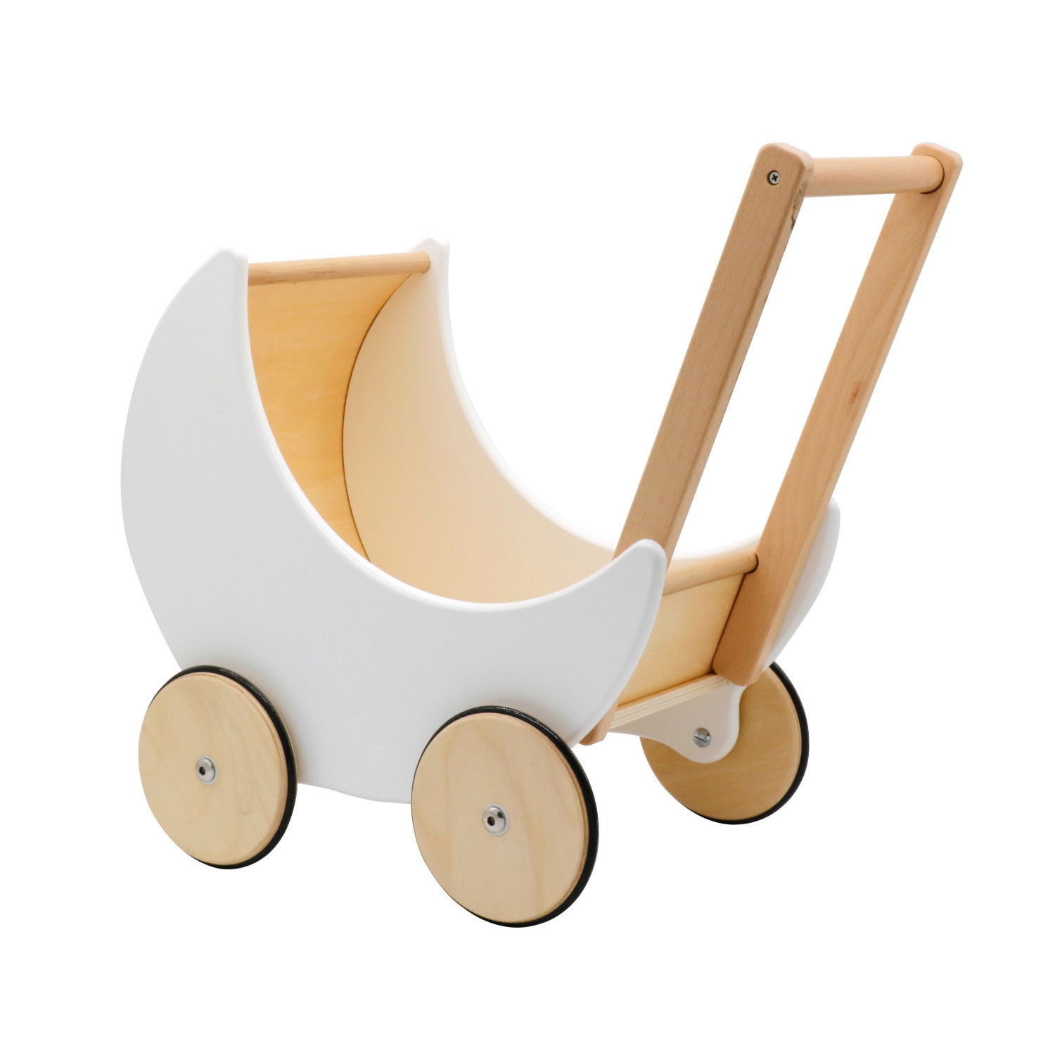 Дървена количка за кукли