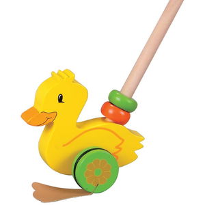 Дървена играчка за бутане, Пате