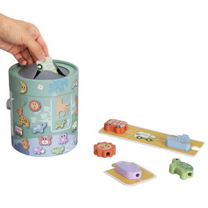 Дървена игра 2 в 1 Докосни и Намери