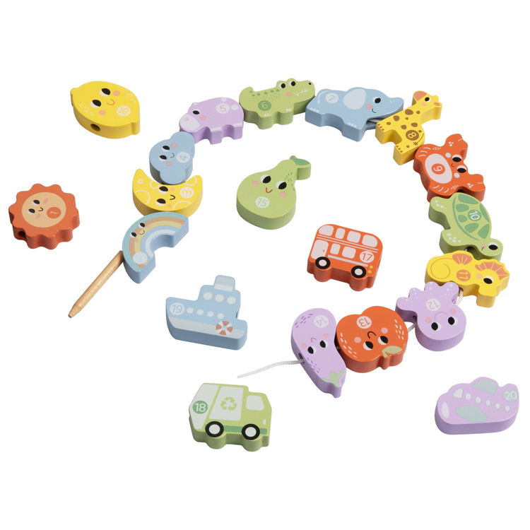 Дървена игра 2 в 1 Докосни и Намери