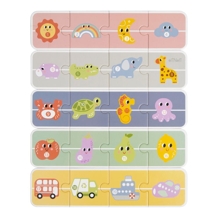 Дървена игра 2 в 1 Докосни и Намери