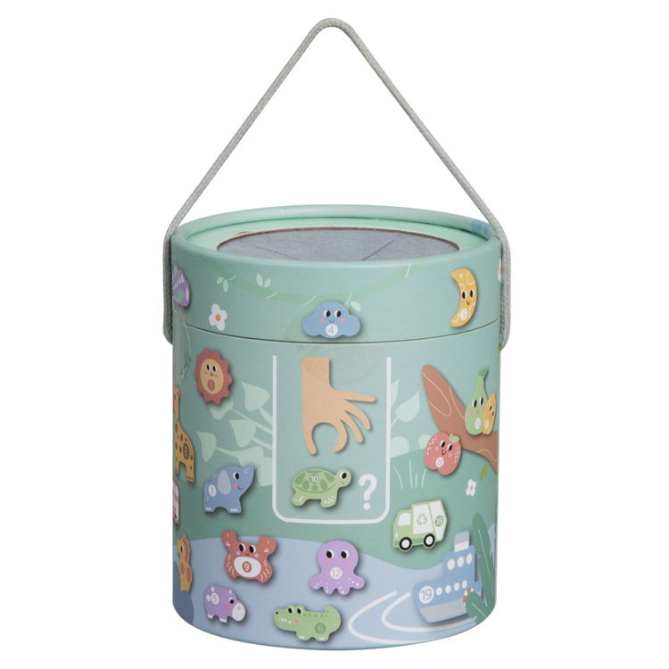 Дървена игра 2 в 1 Докосни и Намери