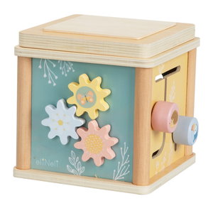 Дървен активен куб Животни