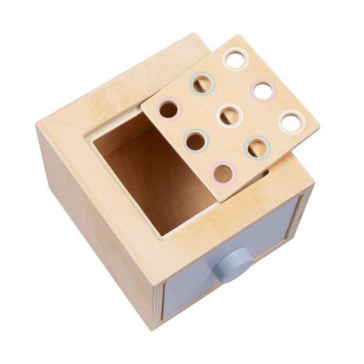 Дървена образователна кутия 3 в 1