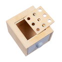 Дървена образователна кутия 3 в 1