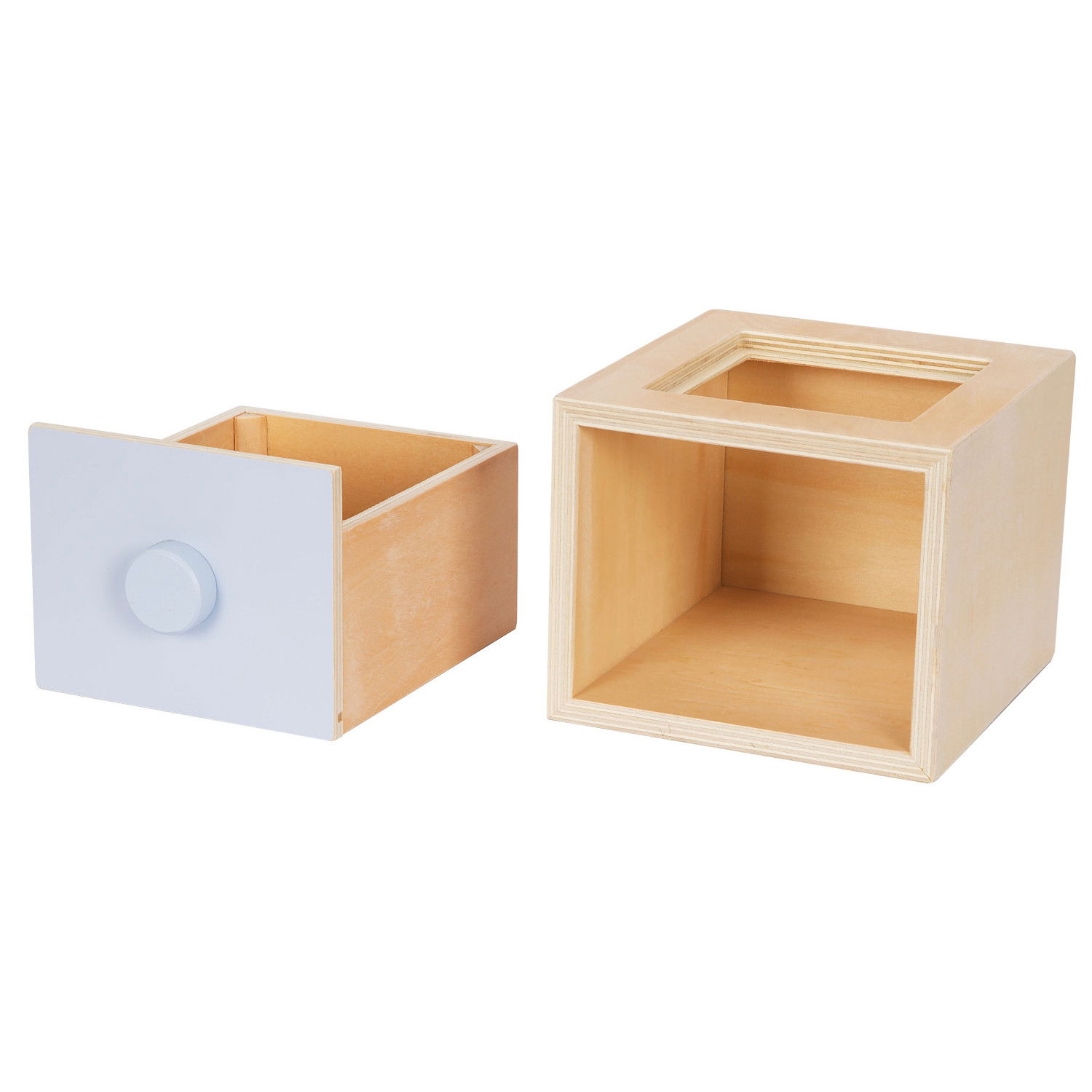 Дървена образователна кутия 3 в 1