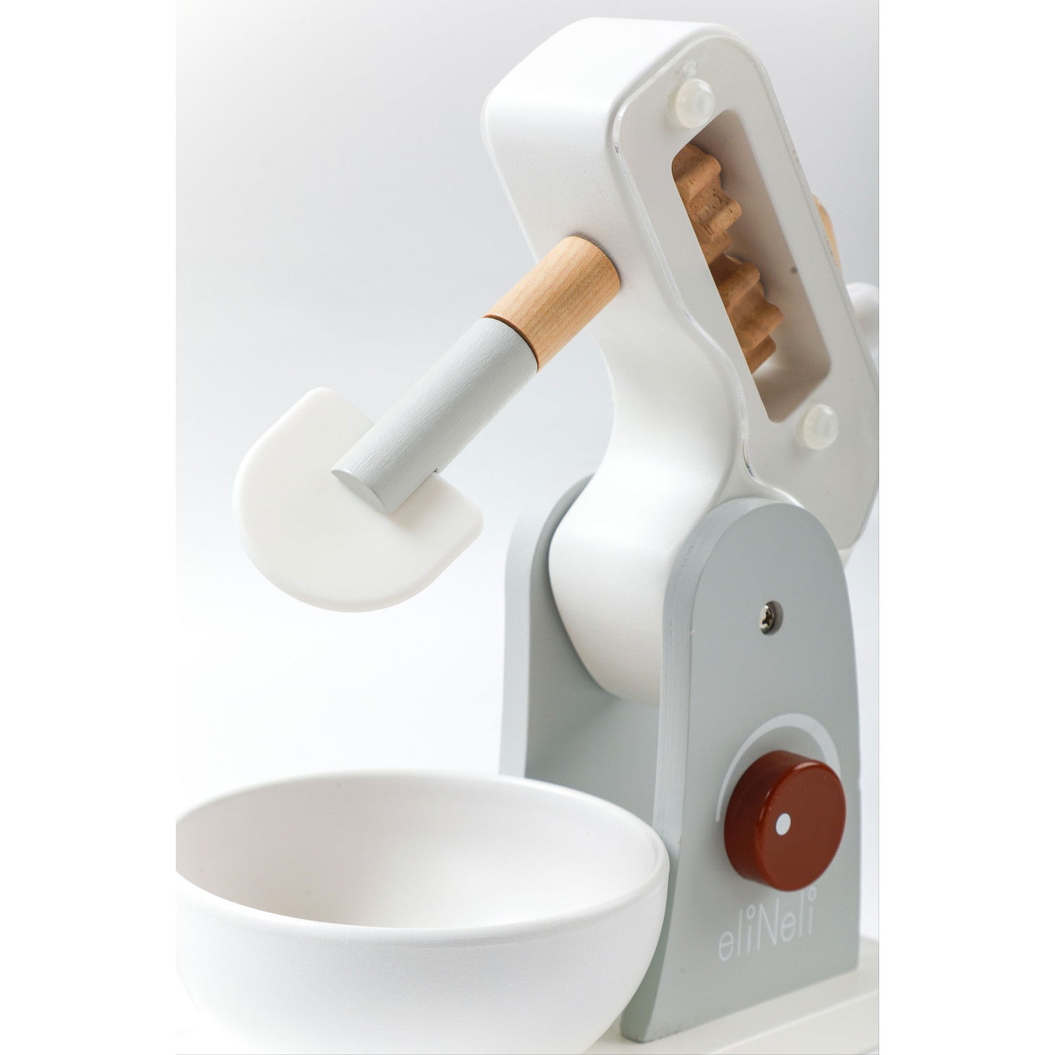 Дървен блендер с приставки и аксесоари