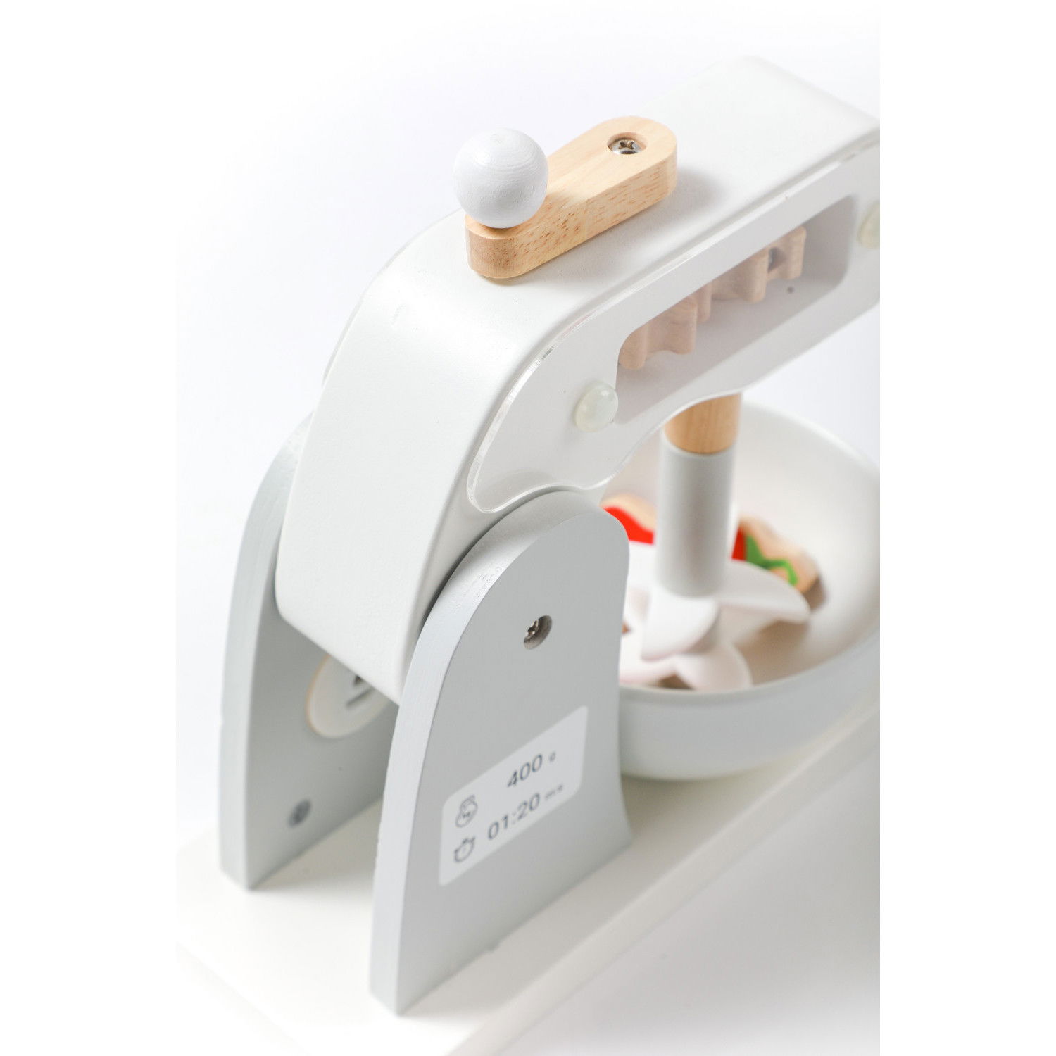 Дървен блендер с приставки и аксесоари